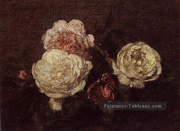 Fleurs Roses2 Henri Fantin Latour Peintures à l'huile